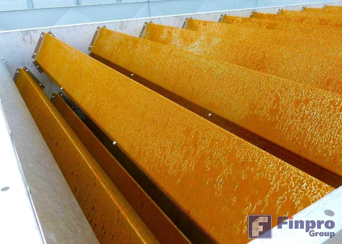 Grain dryer air ducts made from Cor-Ten steel