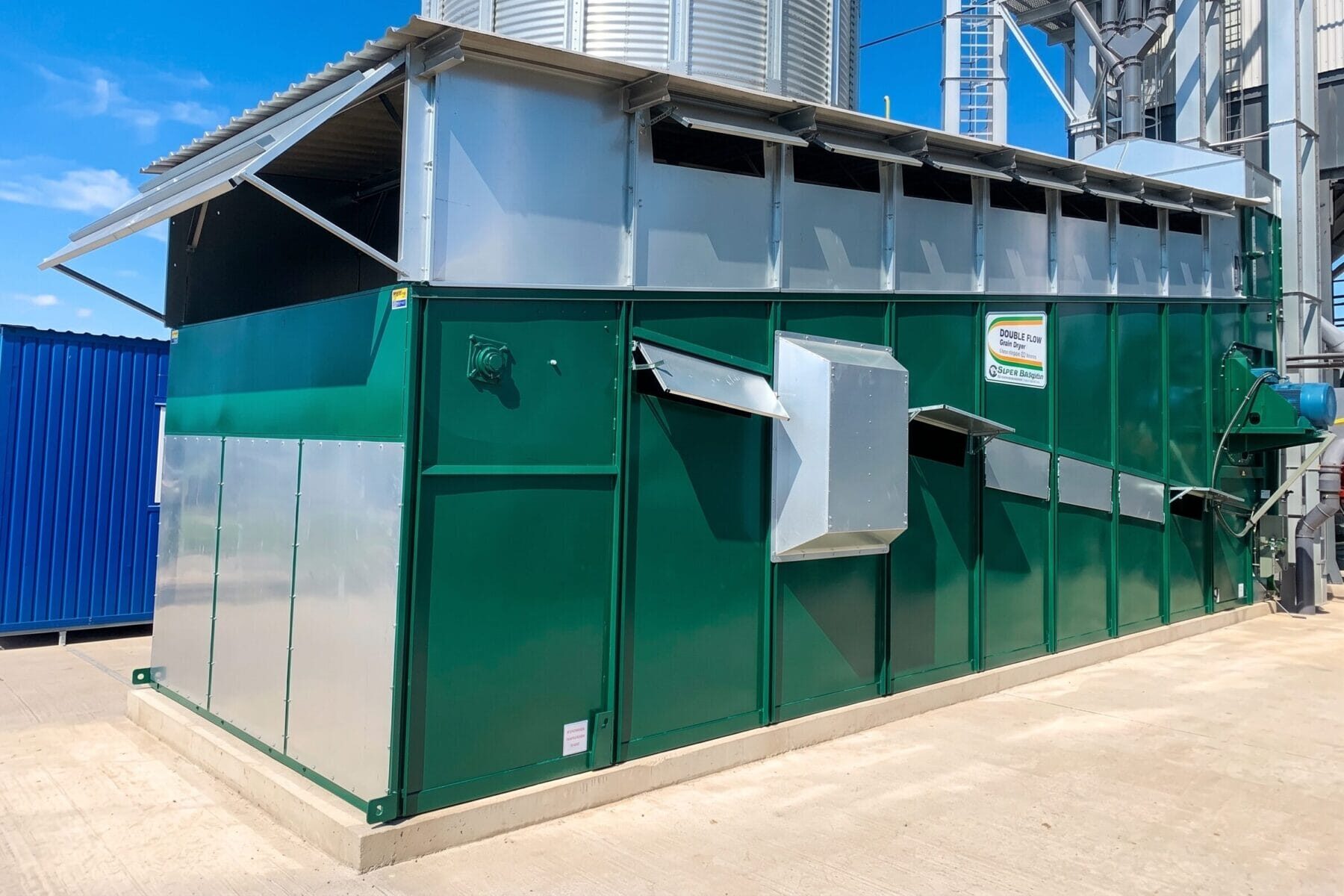 An Alvan Blanch installation at a farm elevator