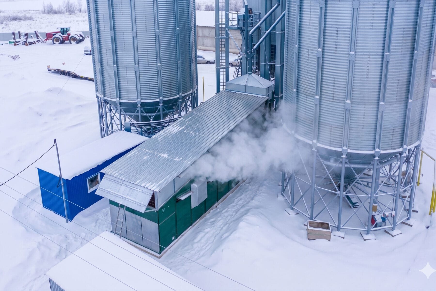 An Alvan Blanch installation working in winter