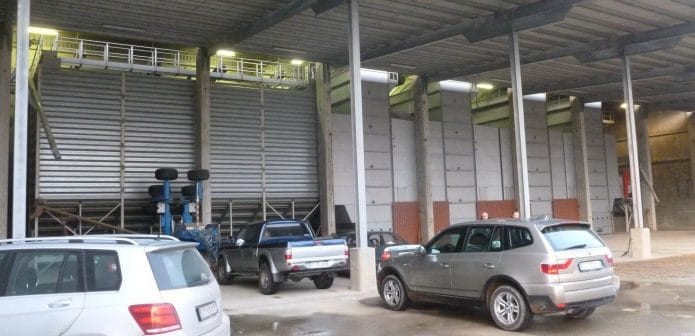 Several small batch grain dryers