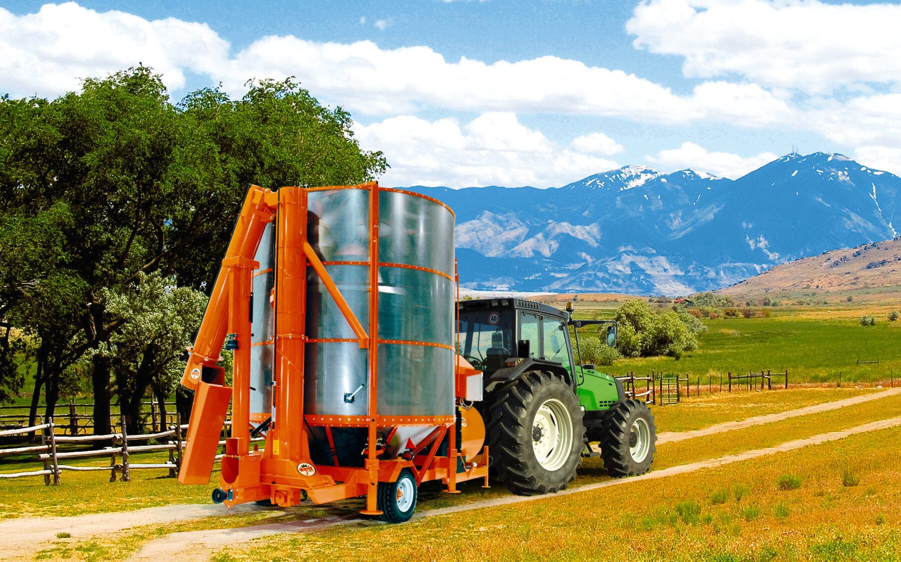 Agrex mobile grain dryer for rye