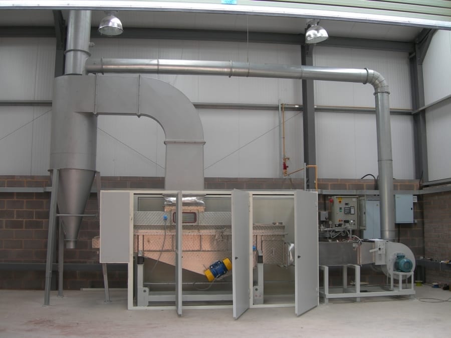 Scolari vibratory dryer interior view