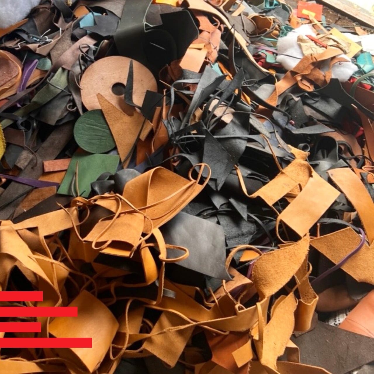 Leather waste