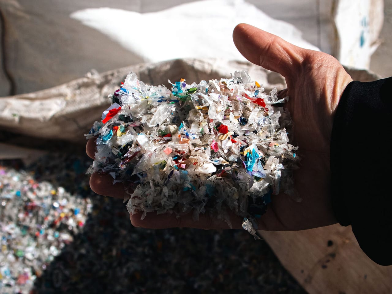 Plastic, polymers, resins (after washing)